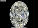 Natural Diamond 3.01 Carats, Oval with  Cut, J Color, I1 Clarity and Certified by GIA