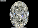 Natural Diamond 3.01 Carats, Oval with  Cut, J Color, I1 Clarity and Certified by GIA