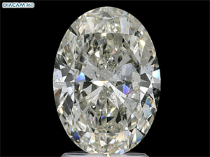 Picture of Natural Diamond 3.01 Carats, Oval with  Cut, J Color, I1 Clarity and Certified by GIA