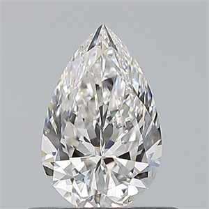 Picture of Natural Diamond 0.50 Carats, Pear with  Cut, F Color, VVS2 Clarity and Certified by GIA