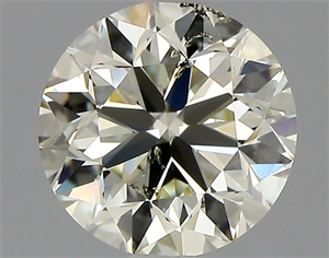 Picture of Natural Diamond 1.00 Carats, Round with Very Good Cut, L Color, SI2 Clarity and Certified by HRD