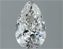 Natural Diamond 0.50 Carats, Pear with  Cut, I Color, I1 Clarity and Certified by GIA