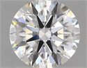 Lab Grown Diamond 3.27 Carats, Round with Ideal Cut, D Color, VVS2 Clarity and Certified by IGI