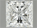 Natural Diamond 0.80 Carats, Princess with  Cut, H Color, VS1 Clarity and Certified by GIA