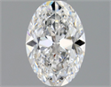 Natural Diamond 1.01 Carats, Oval with  Cut, D Color, VVS2 Clarity and Certified by GIA