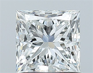 Picture of Natural Diamond 1.01 Carats, Princess with  Cut, G Color, SI1 Clarity and Certified by GIA