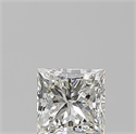 Natural Diamond 0.50 Carats, Princess with  Cut, J Color, VVS1 Clarity and Certified by GIA