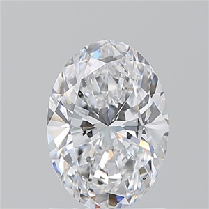 Picture of Natural Diamond 1.20 Carats, Oval with  Cut, D Color, SI2 Clarity and Certified by GIA