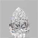 Natural Diamond 0.72 Carats, Pear with  Cut, D Color, VVS1 Clarity and Certified by GIA
