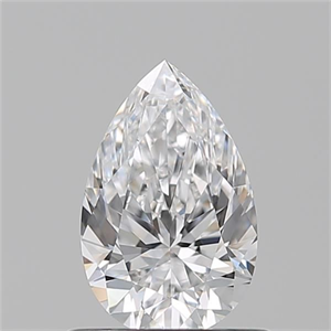 Picture of Natural Diamond 0.72 Carats, Pear with  Cut, D Color, VVS1 Clarity and Certified by GIA