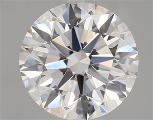 Picture of Lab Grown Diamond 3.06 Carats, Round with Excellent Cut, E Color, VVS1 Clarity and Certified by GIA