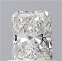 Natural Diamond 0.72 Carats, Radiant with  Cut, F Color, SI1 Clarity and Certified by GIA