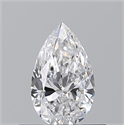 Natural Diamond 0.50 Carats, Pear with  Cut, D Color, VS2 Clarity and Certified by GIA