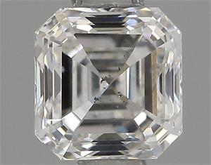Foto Diamante Natural 0.61 quilates, Asscher , Color F, claridad SI1 y certificado IGI de
