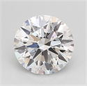 Lab Grown Diamond 1.04 Carats, Round with Ideal Cut, D Color, VVS2 Clarity and Certified by IGI