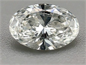 Natural Diamond 0.70 Carats, Oval with  Cut, G Color, VVS1 Clarity and Certified by GIA