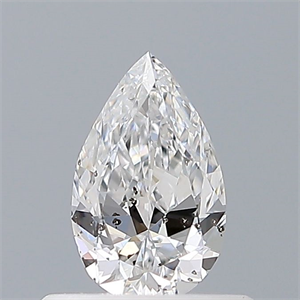 Picture of Natural Diamond 0.40 Carats, Pear with  Cut, D Color, SI2 Clarity and Certified by GIA