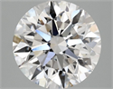 Lab Grown Diamond 3.02 Carats, Round with Excellent Cut, E Color, VS1 Clarity and Certified by IGI