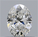 Natural Diamond 0.40 Carats, Oval with  Cut, F Color, SI1 Clarity and Certified by GIA