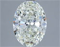 Natural Diamond 4.21 Carats, Oval with  Cut, J Color, VS1 Clarity and Certified by IGI