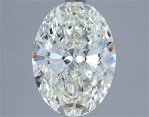 Picture of Natural Diamond 4.21 Carats, Oval with  Cut, J Color, VS1 Clarity and Certified by IGI