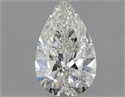 Natural Diamond 0.60 Carats, Pear with  Cut, I Color, IF Clarity and Certified by GIA