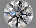 Natural Diamond 0.80 Carats, Round with Excellent Cut, D Color, SI1 Clarity and Certified by GIA