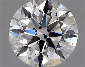 Picture of Natural Diamond 0.80 Carats, Round with Excellent Cut, D Color, SI1 Clarity and Certified by GIA