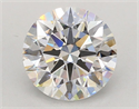 Lab Grown Diamond 3.05 Carats, Round with Ideal Cut, E Color, VVS2 Clarity and Certified by IGI