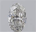 Natural Diamond 1.01 Carats, Oval with  Cut, F Color, SI1 Clarity and Certified by GIA