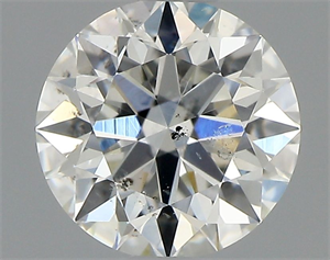 Picture of Natural Diamond 0.70 Carats, Round with Excellent Cut, H Color, SI2 Clarity and Certified by GIA