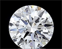 Lab Grown Diamond 1.13 Carats, Round with Ideal Cut, D Color, VVS2 Clarity and Certified by IGI