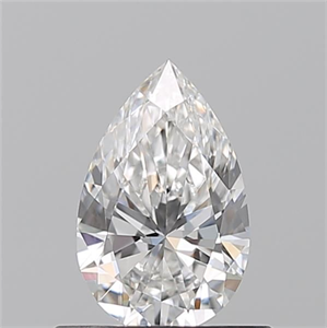 Picture of Natural Diamond 0.54 Carats, Pear with  Cut, F Color, VS2 Clarity and Certified by GIA