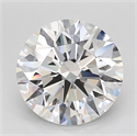 Lab Grown Diamond 3.20 Carats, Round with Ideal Cut, D Color, IF Clarity and Certified by IGI