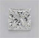 Diamante Natural 1.52 quilates, Princesa , Color H, claridad SI2 y certificado GIA