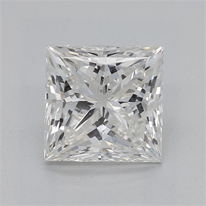 Foto Diamante Natural 1.52 quilates, Princesa , Color H, claridad SI2 y certificado GIA de