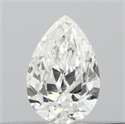 Natural Diamond 0.20 Carats, Pear with  Cut, E Color, SI1 Clarity and Certified by GIA