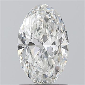 Foto Diamante Natural 1.01 quilates, Ovalado , Color F, claridad SI1 y certificado GIA de