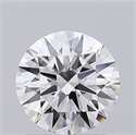 Lab Grown Diamond 1.05 Carats, Round with Ideal Cut, F Color, VVS2 Clarity and Certified by IGI