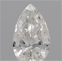 Natural Diamond 0.12 Carats, Pear with  Cut, E Color, SI1 Clarity and Certified by IGI