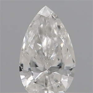 Picture of Natural Diamond 0.12 Carats, Pear with  Cut, E Color, SI1 Clarity and Certified by IGI