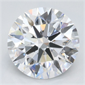 Lab Grown Diamond 2.29 Carats, Round with Ideal Cut, D Color, IF Clarity and Certified by IGI