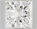 Natural Diamond 0.51 Carats, Princess with  Cut, J Color, VVS1 Clarity and Certified by GIA
