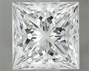 Foto Diamante Natural 1.09 quilates, Princesa , Color F, claridad VVS1 y certificado GIA de