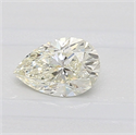 Natural Diamond 0.46 Carats, Pear with  Cut, L Color, VVS1 Clarity and Certified by GIA
