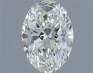 Picture of Natural Diamond 0.61 Carats, Oval with  Cut, I Color, IF Clarity and Certified by IGI