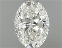 Natural Diamond 0.40 Carats, Oval with  Cut, I Color, VS1 Clarity and Certified by GIA