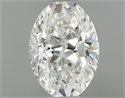 Natural Diamond 0.40 Carats, Oval with  Cut, I Color, VS1 Clarity and Certified by GIA