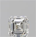 Diamante Natural 1.01 quilates, Asscher , Color I, claridad VS2 y certificado GIA