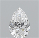 Natural Diamond 0.50 Carats, Pear with  Cut, D Color, VS1 Clarity and Certified by GIA